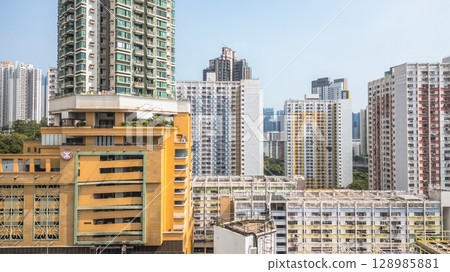 July 26 2025 Geometric Architecture of Ping Shek Estate, Hong Kong 128985881