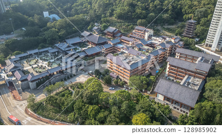 July 26 2025 Chi Lin Nunnery Tranquil Wooden Temple Complex 128985902