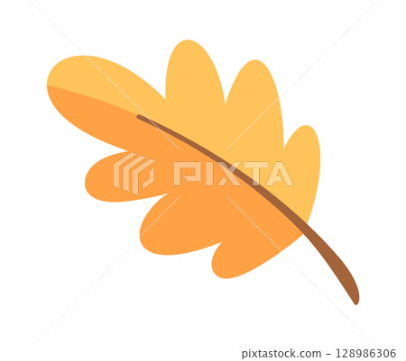 Decorative tree leaf design element 128986306