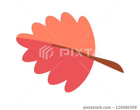 Red oak tree leaf design Red oak tree leaf design 128986309