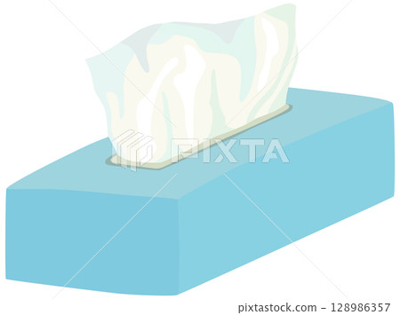 Simple box tissue illustration vector material 128986357