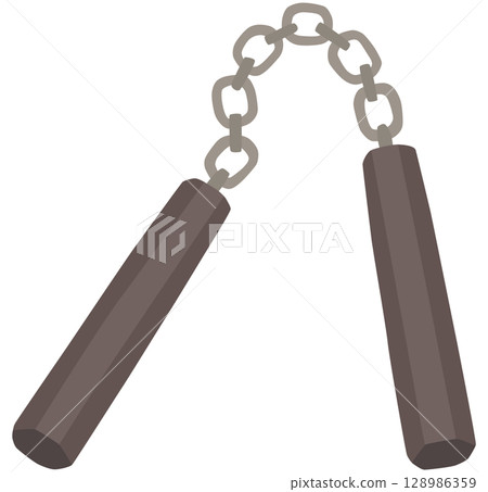 Nunchaku illustration vector material 128986359