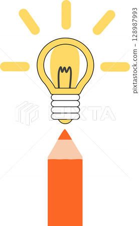 Illustrations that spark ideas 128987993