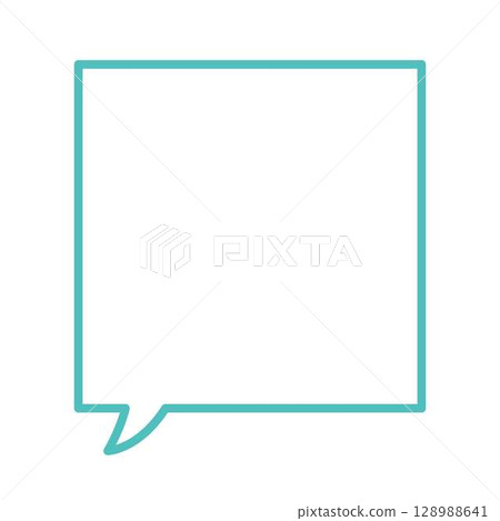 Simple and easy-to-use speech bubble 128988641