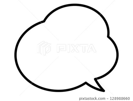 Simple and easy-to-use speech bubble Simple and easy-to-use speech bubble 128988660