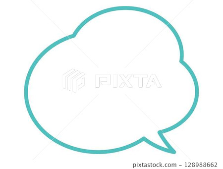 Simple and easy-to-use speech bubble Simple and easy-to-use speech bubble 128988662