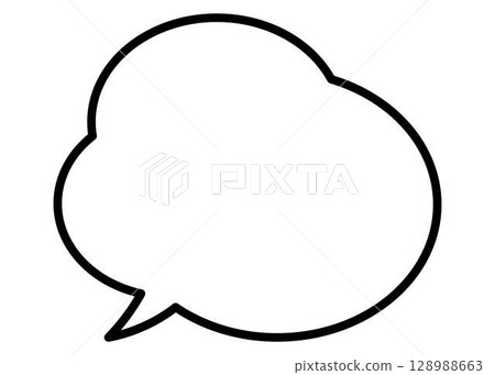 Simple and easy-to-use speech bubble 128988663