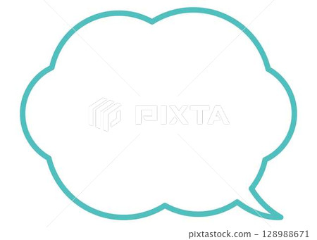 Simple and easy-to-use speech bubble 128988671