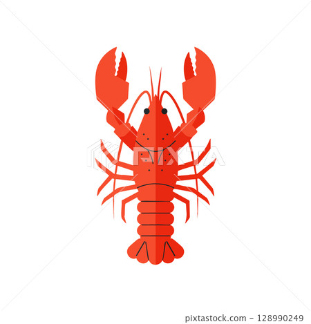 Red Lobster Illustration with Claws and Antennae Vector Image Red Lobster Illustration with Claws and Antennae Vector Image 128990249