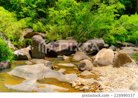 Mountain river. Mountain river. 128990337