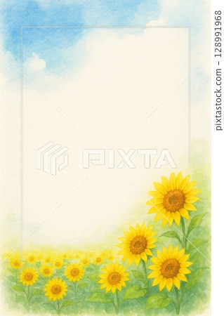 Postcard Sunflower 128991968
