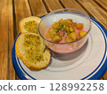 Traditional Lithuanian cold beet soup, Šaltibarščai – a colorful summer dish 128992258