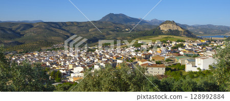 wide view of Cuevas de San Marcos and dam wide view of Cuevas de San Marcos and dam 128992884