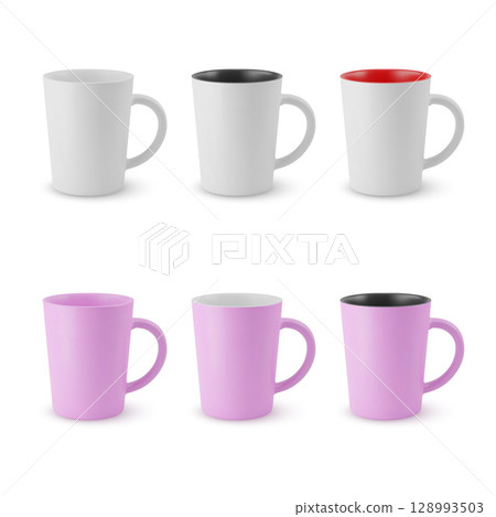 Set of Empty Cups 128993503