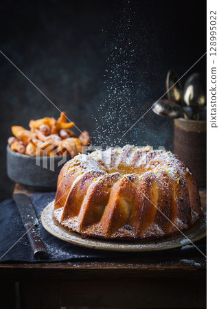 Apple Bundt Cake 128995022