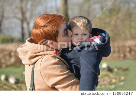 Mother and two years old son 128995217