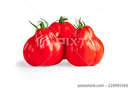 Khinkali Tomatoes, on a white background, isolate, horizontal, no people 128995360