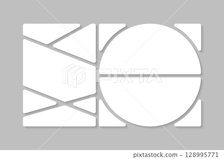 Template collage of twelve frames, images, photo Template collage of twelve frames, images, photo 128995771