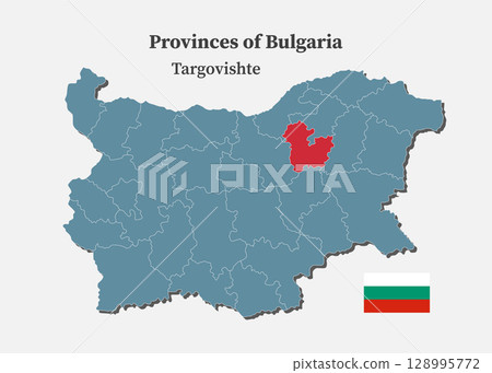 Vector map of Bulgaria - Targovishte Province Vector map of Bulgaria - Targovishte Province 128995772