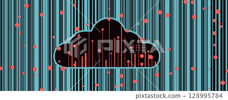 Abstract cloud concept technology background and network security solution Abstract cloud concept technology background and network security solution 128995784