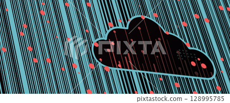 Abstract cloud concept technology background and network security solution Abstract cloud concept technology background and network security solution 128995785