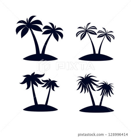 Tropical Palm Trees 128996414