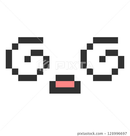 Dizzy kawaii emoji emoticon vector pixel art, black outline 8 bit surprised, amazement shock expression face spiral eyes Dizzy kawaii emoji emoticon vector pixel art, black outline 8 bit surprised, amazement shock expression face spiral eyes 128996697