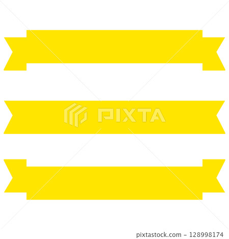 Simple yellow ribbon in the title frame 128998174