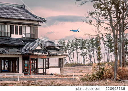 The area around Sendai Airport, damaged by the tsunami caused by the Great East Japan Earthquake The area around Sendai Airport, damaged by the tsunami caused by the Great East Japan Earthquake 128998186