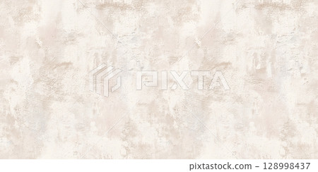 Cream-colored plaster wall texture seamless background material 128998437