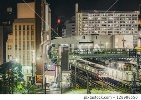 Takenotsuka Station and the Tokyo Metro 03 series around 2010 Takenotsuka Station and the Tokyo Metro 03 series around 2010 128998556