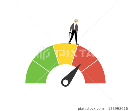 Longevity risk is the potential for living longer than anticipated and exhausting your retirement savings 128998616