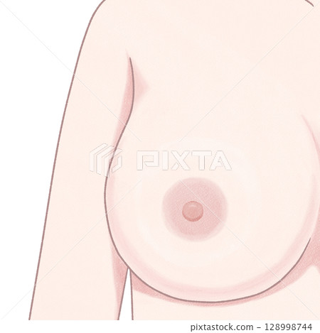 女性乳房插圖 128998744