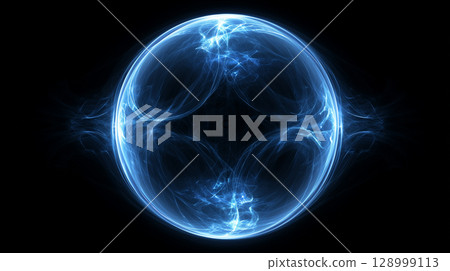 藍色球體能量 128999113