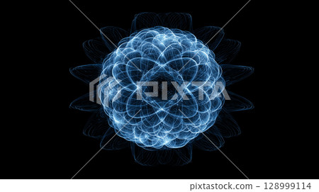 藍色球體能量 128999114