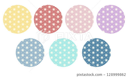 Pattern 4-2 Asanoha Set 128999862