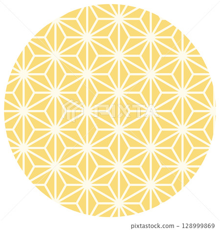 Pattern 4-2 Hemp leaf yellow 128999869
