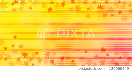  秋葉槭樹秋天背景 129000449