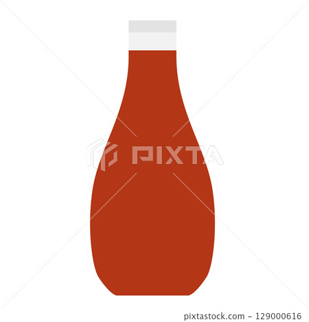 Simple ketchup illustration 129000616