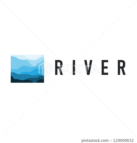 simple minimalist river logo design concept as a river design template vector illustration icon symbol simple minimalist river logo design concept as a river design template vector illustration icon symbol 129000632