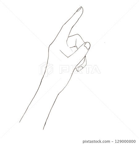 簡單的線條畫出手指姿勢 簡單的線條畫出手指姿勢 129000800