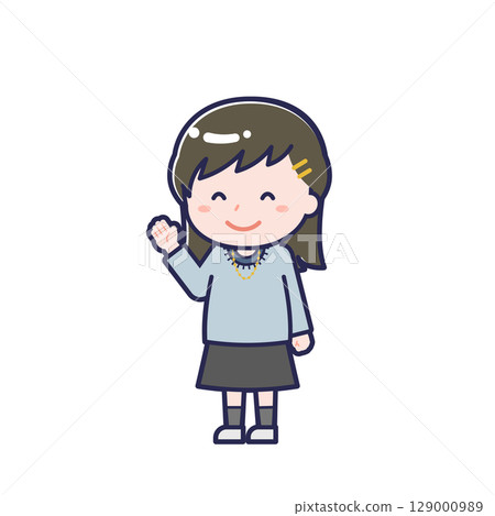 Casual clothes teenager / diagonal / female 17 129000989