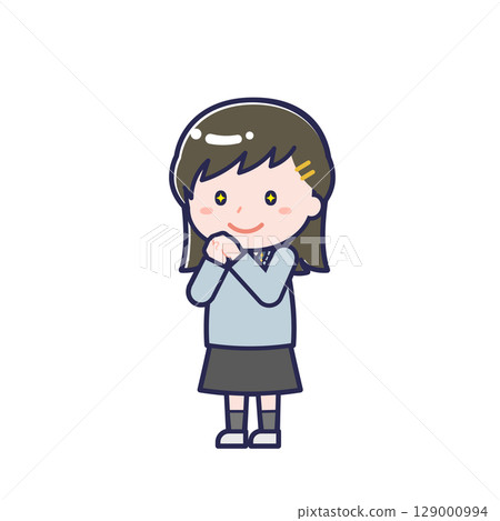 Casual clothes teenager / diagonal / female 22 129000994