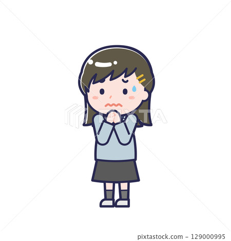 Casual clothes teenager / diagonal / female 23 129000995