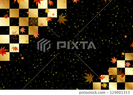  Autumn leaves maple autumn background 129001353