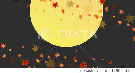  Autumn leaves maple autumn background 129001355