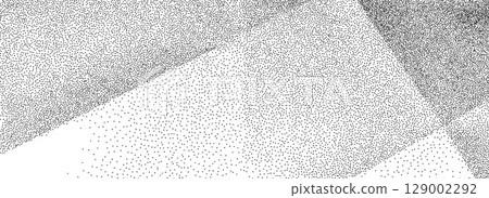 Black stippled folded paper texture. Rough dotted crumpled background. Gritty creased paper concept backdrop. Aged damaged gritty overlay. Noisy grainy wrinkled notebook page wallpaper. Vector Black stippled folded paper texture. Rough dotted crumpled background. Gritty creased paper concept backdrop. Aged damaged gritty overlay. Noisy grainy wrinkled notebook page wallpaper. Vector 129002292