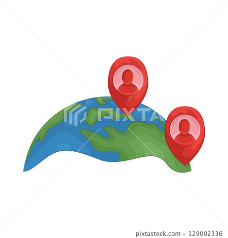 Illustration of User Location  129002336