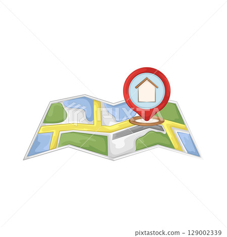 Illustration of Home Location  129002339