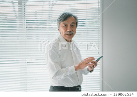 senior, smartphone, sumaho 129002534